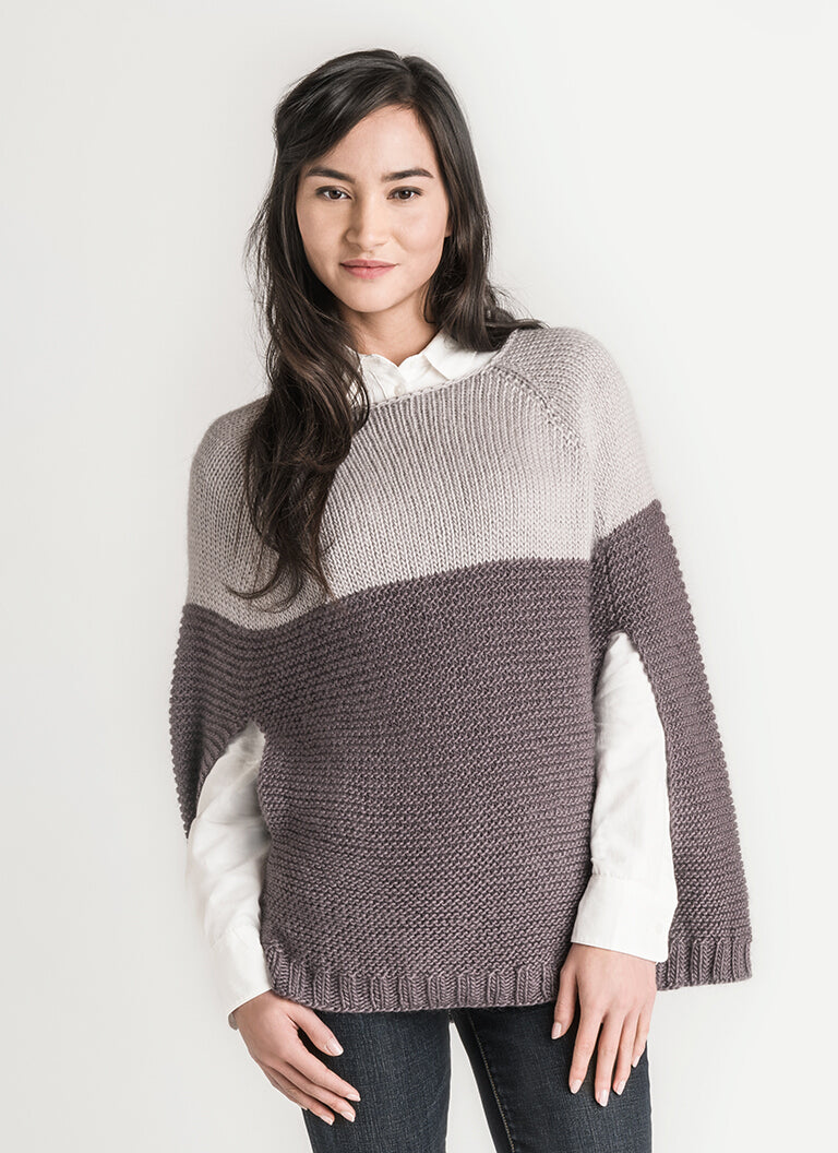 Blue Sky Fibers Carver Capelet Knitting Pattern