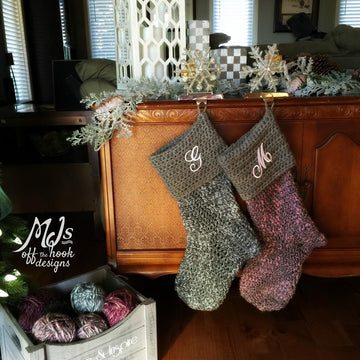 Bulky & Quick Tree Skirt and Stocking Set