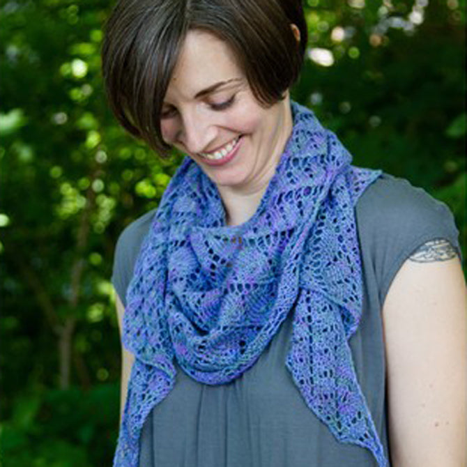 Valley Yarns Russian Sage Shawl Knitting Pattern