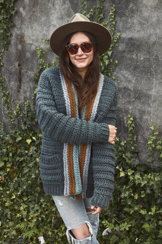 Mountaintop Cardigan Crochet Pattern
