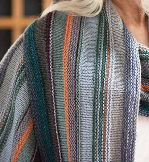 Running Stitch Scarf Knitting Pattern