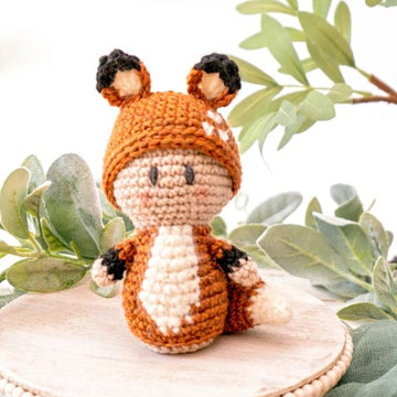 Woodland Crochet Fox Amigurumi Doll