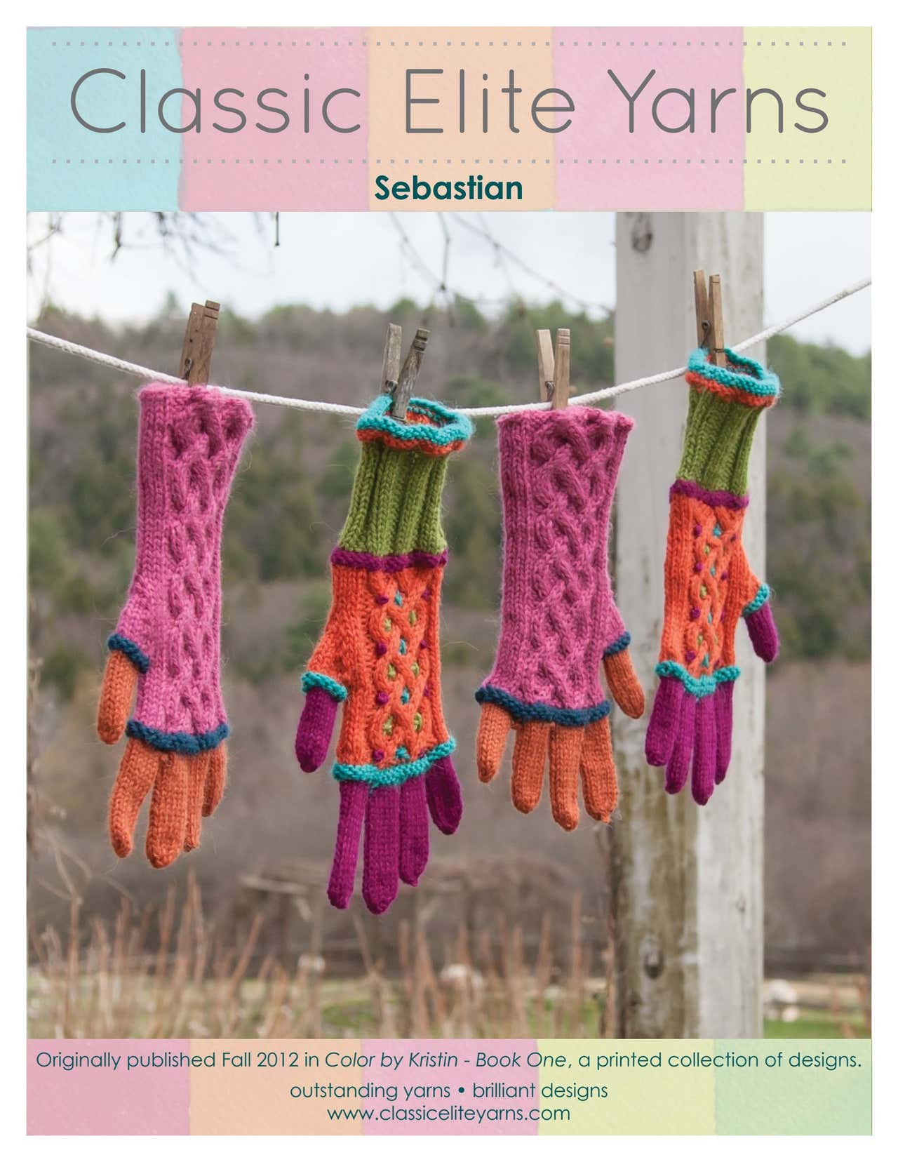 Classic Elite Yarns Sebastian Gloves Knitting Pattern