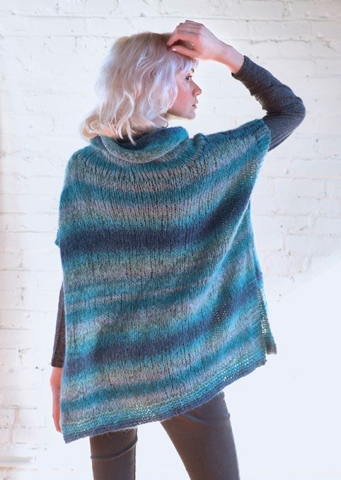 Mera Poncho Cape Knitting Pattern