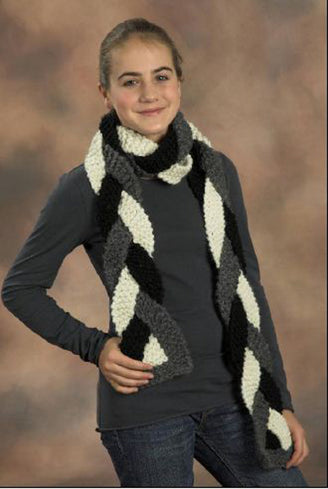 Braided Scarf Knitting Pattern