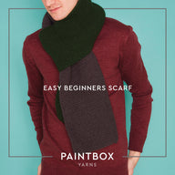 Paintbox Yarns Easy Beginners Scarf Knitting Pattern