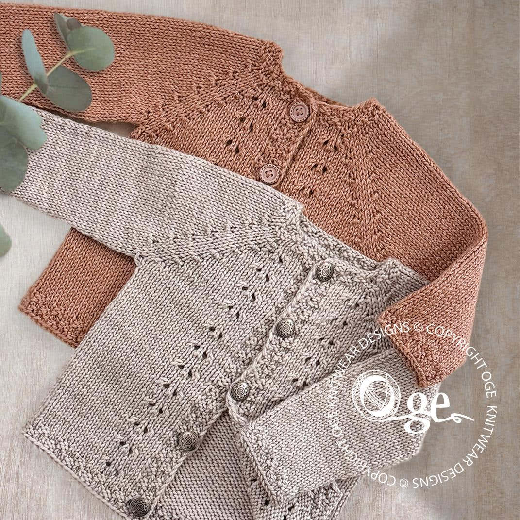 Dimples Top Down Cardigan - P291