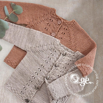 Dimples Top Down Cardigan - P291