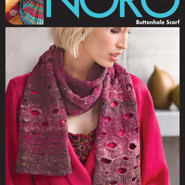 Noro Buttonhole Scarf Knitting Pattern