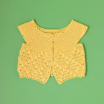 Paintbox Yarns Morning Dew Cardigan Crochet Pattern