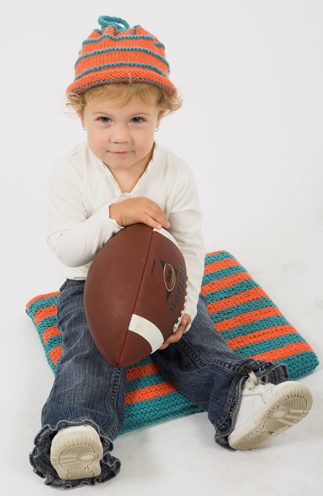 Baby Hat & Seat Cushion Knitting Pattern