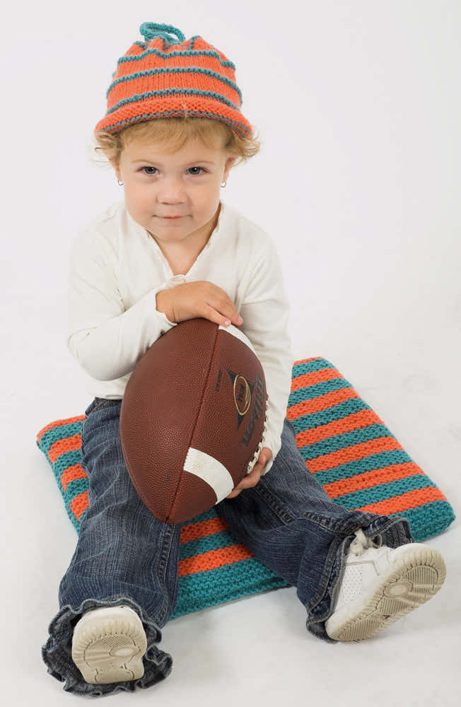 Baby Hat & Seat Cushion Knitting Pattern