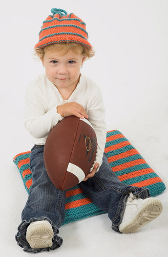 Baby Hat & Seat Cushion Knitting Pattern