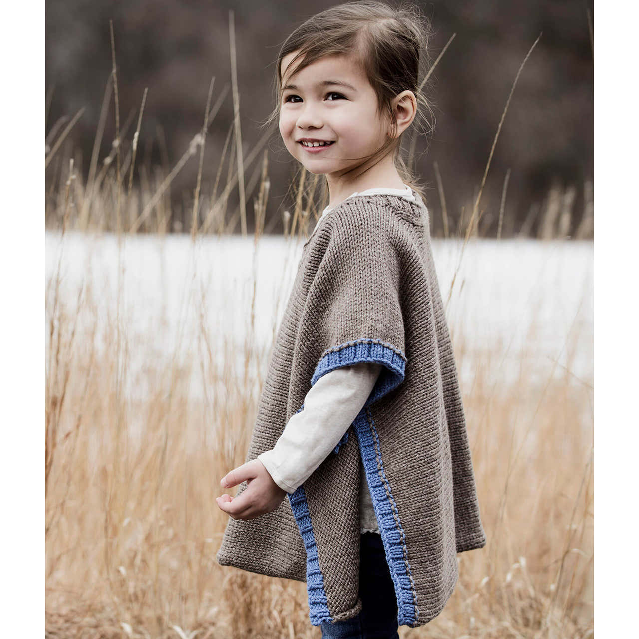 Blue Sky Fibers Puddle Jumper Poncho Knitting Pattern