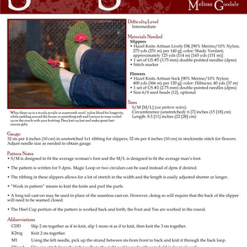 Stick Chick Knits Seamless Slippers Booties Knitting Pattern
