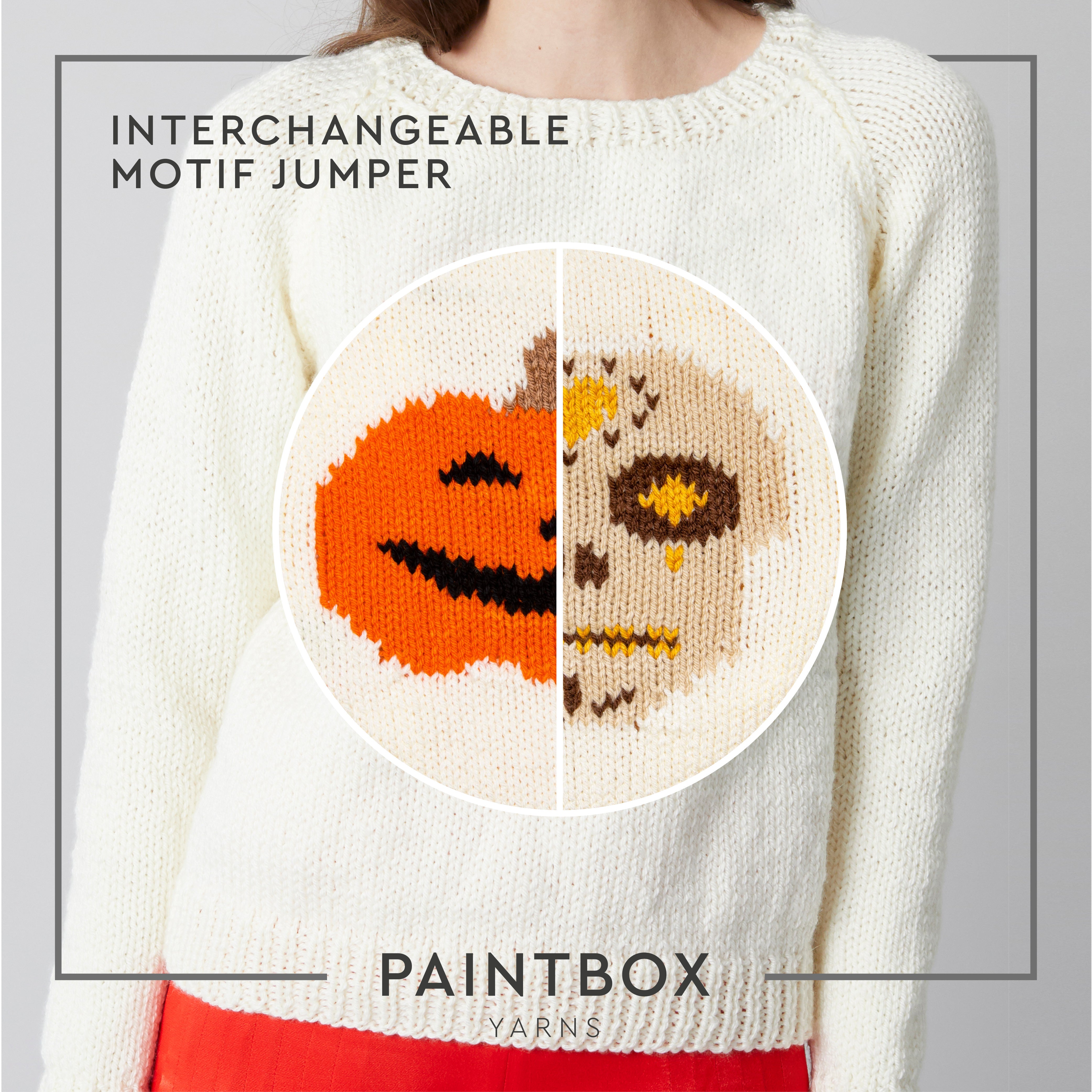 Paintbox Yarns Halloween Interchangeable Motif Jumper