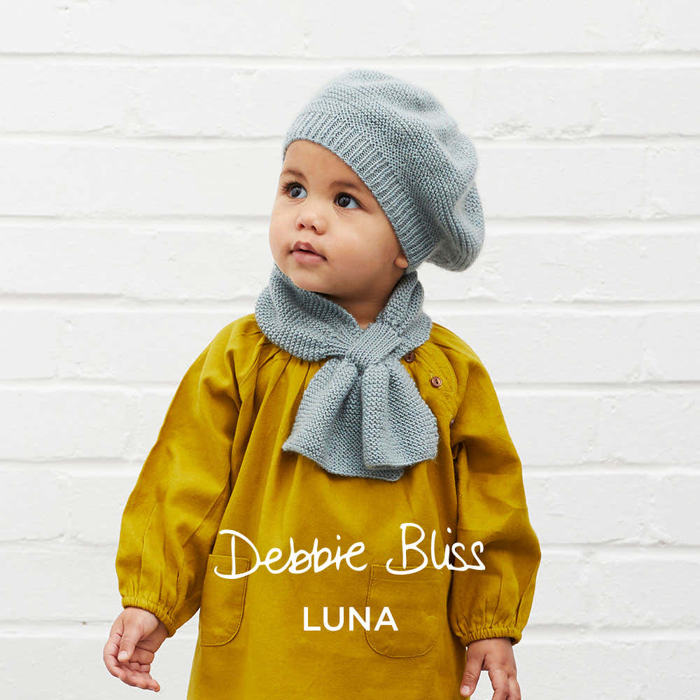 Debbie Bliss Celestia Beret & Cravat Knitting Pattern