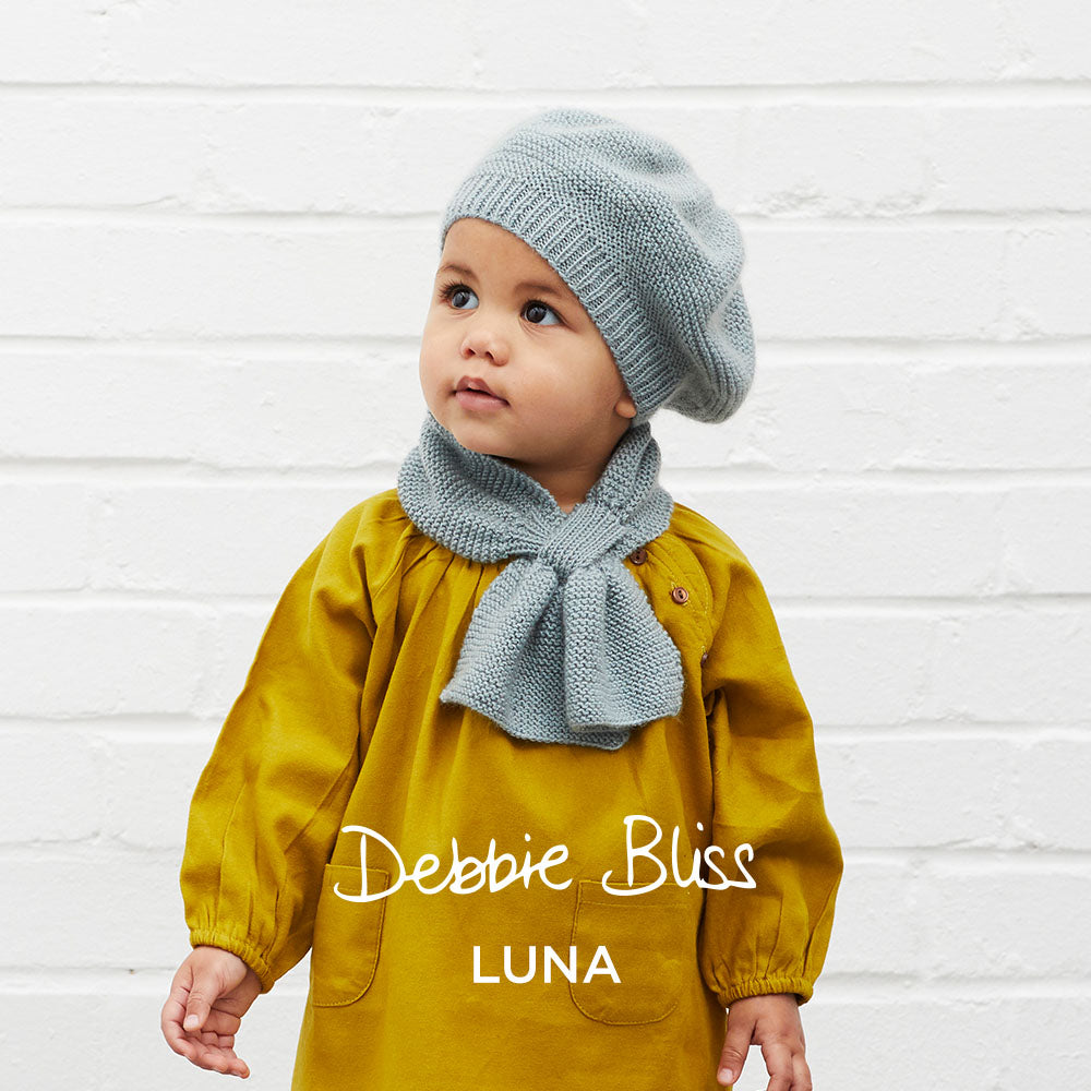 Debbie Bliss Celestia Beret & Cravat Knitting Pattern
