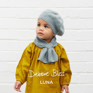 Debbie Bliss Celestia Beret & Cravat Knitting Pattern