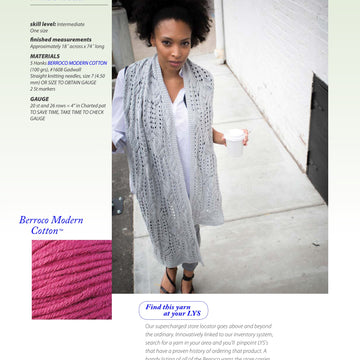 Berroco Thayer Wrap Knitting Pattern