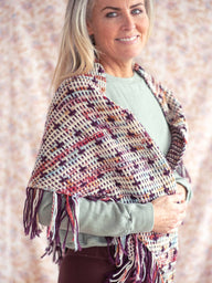 Peppercorn Shawl in Berroco Ultra Wool Handpaint & Berroco Ultra Wool