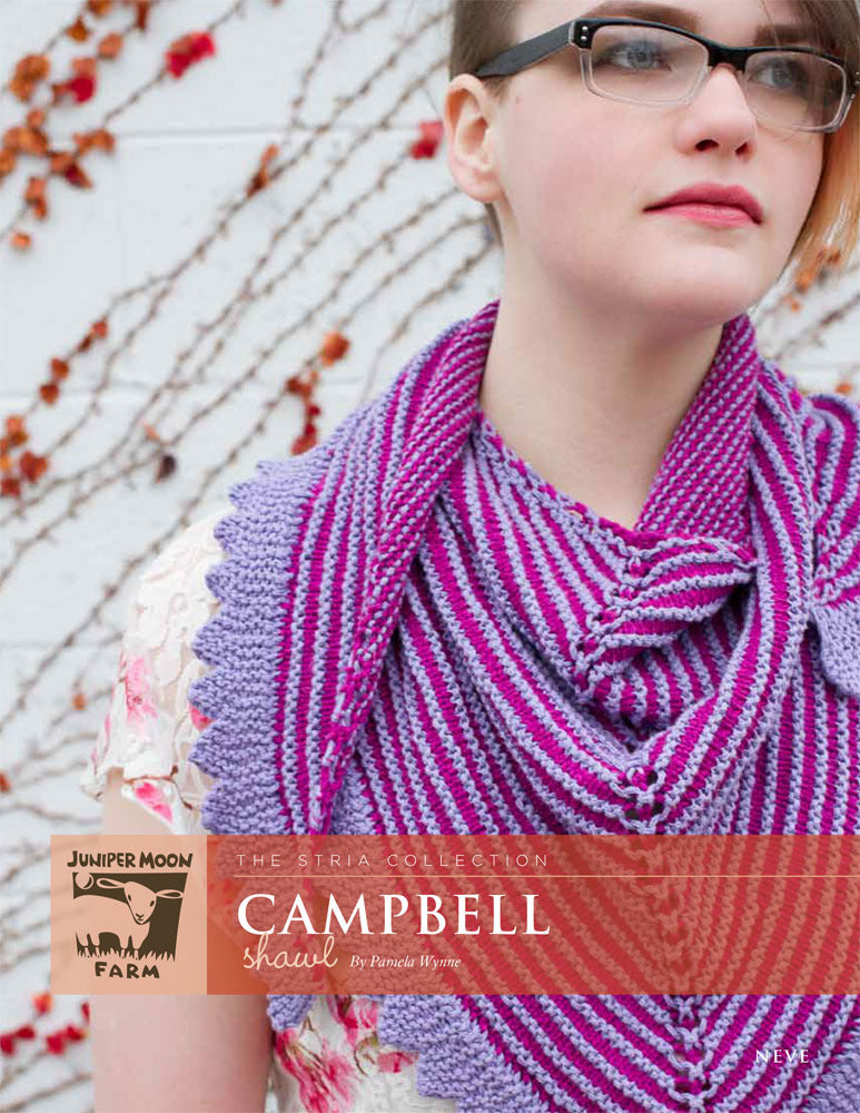 Campbell Shawl in Juniper Moon Farm Neve - PDF