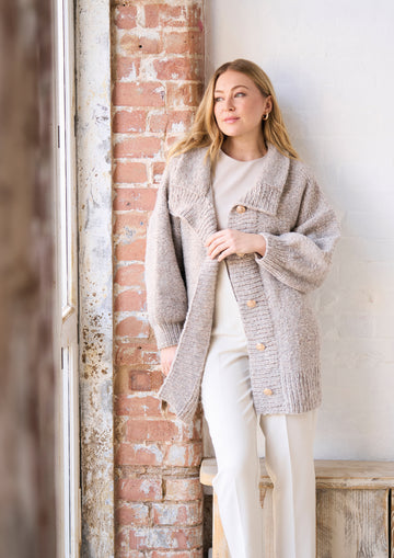 Wolf Cardigan  in Rowan Brushed Fleece PDF