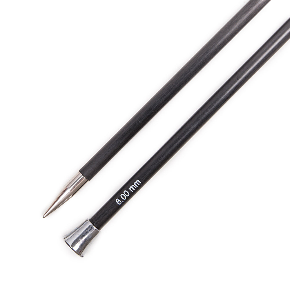 KnitPro Karbonz Single Point Needles 10"