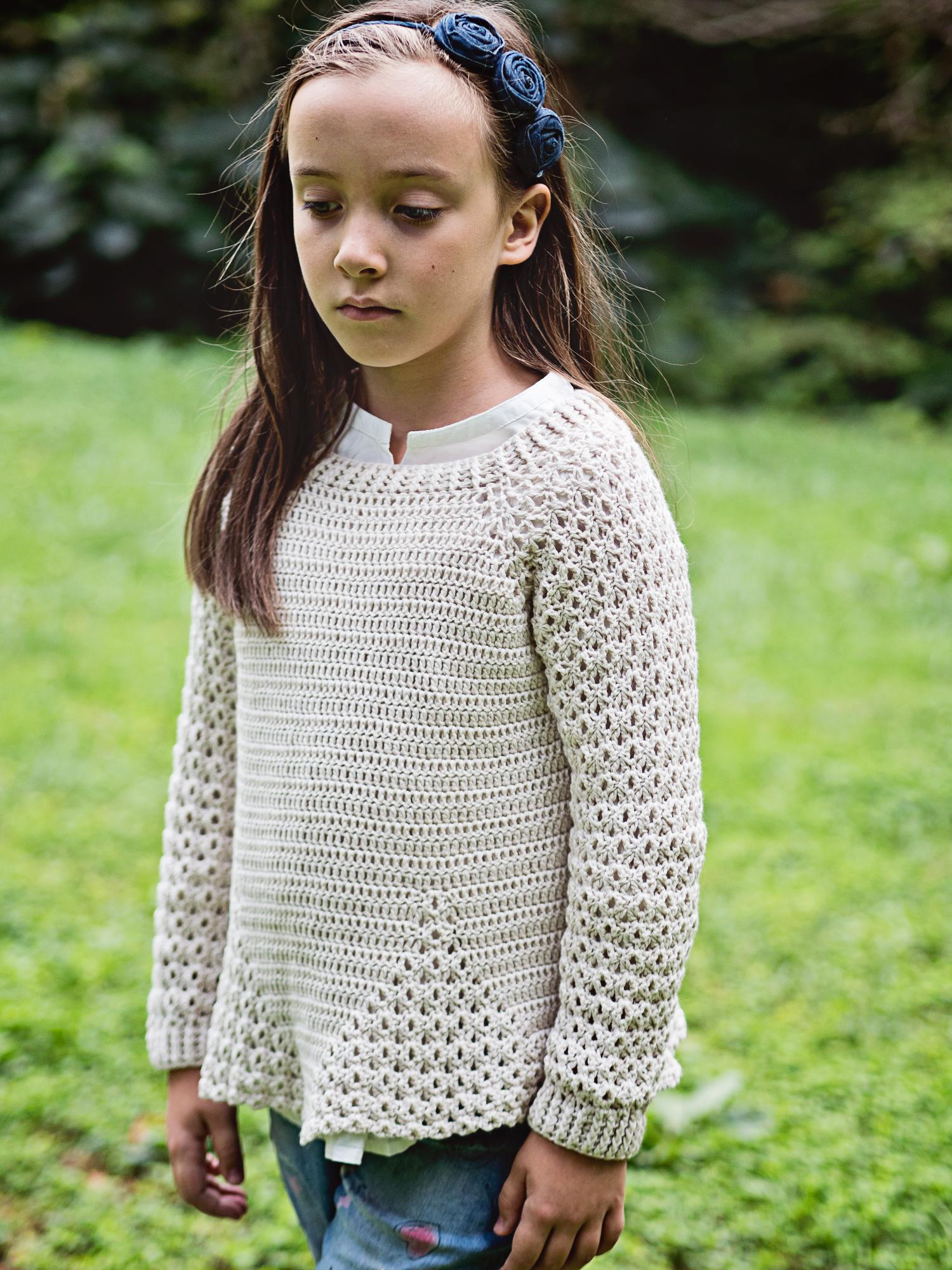 Lace Sleeve Sweater