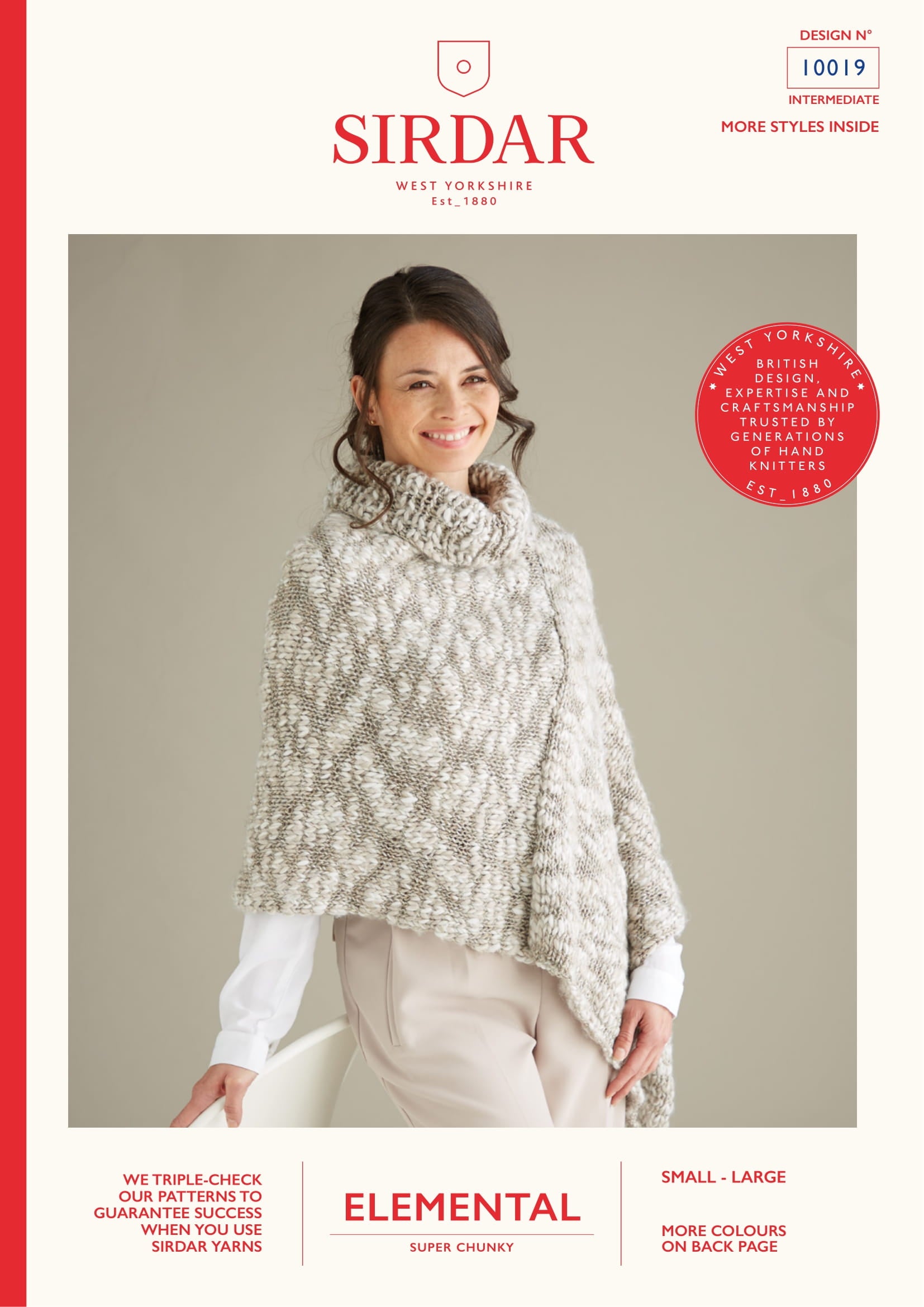 Sirdar Poncho Cape Knitting Pattern