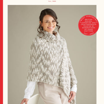 Sirdar Poncho Cape Knitting Pattern