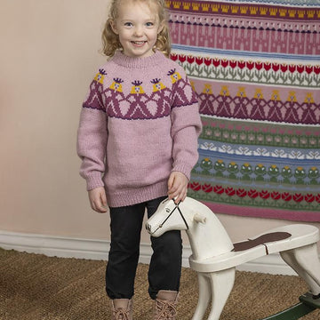 Marielle Sweater in Viking of Norway Alpaca Storm Pink PDF