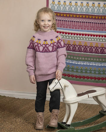Marielle Sweater in Viking of Norway Alpaca Storm Pink PDF