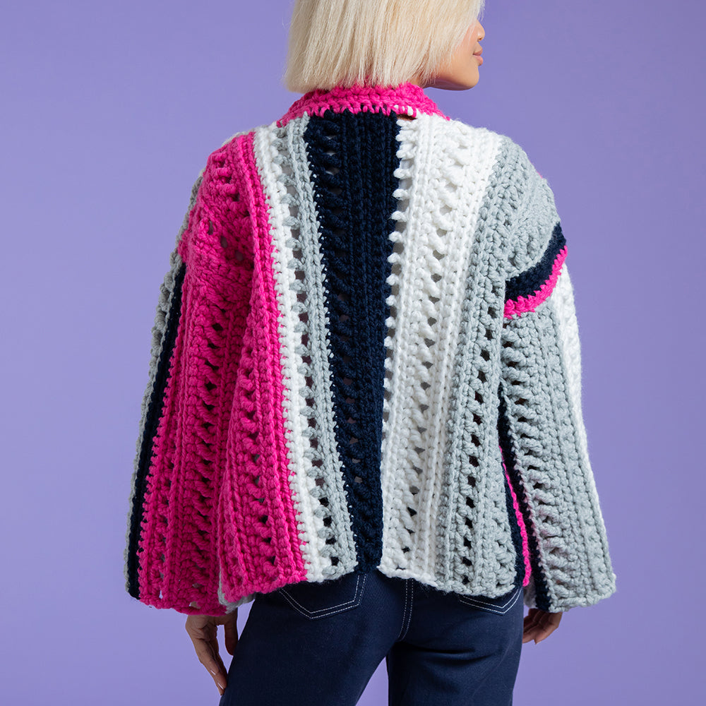 Paintbox Yarns Jump for Joy Jacket Crochet Pattern