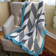 Valley Yarns Herringbone Blanket Knitting Pattern