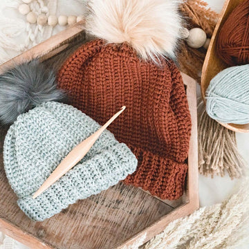Crochet Knit Purl Hat
