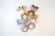 Deramores Animal Baby Rattles Toy Knitting Pattern