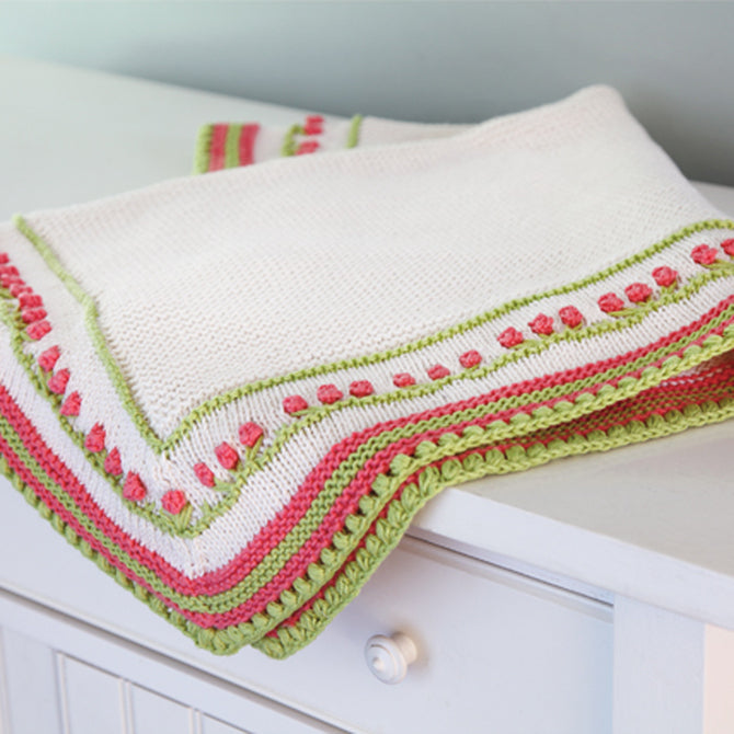 Valley Yarns Garland Blanket Knitting Pattern