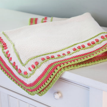 Valley Yarns Garland Blanket Knitting Pattern