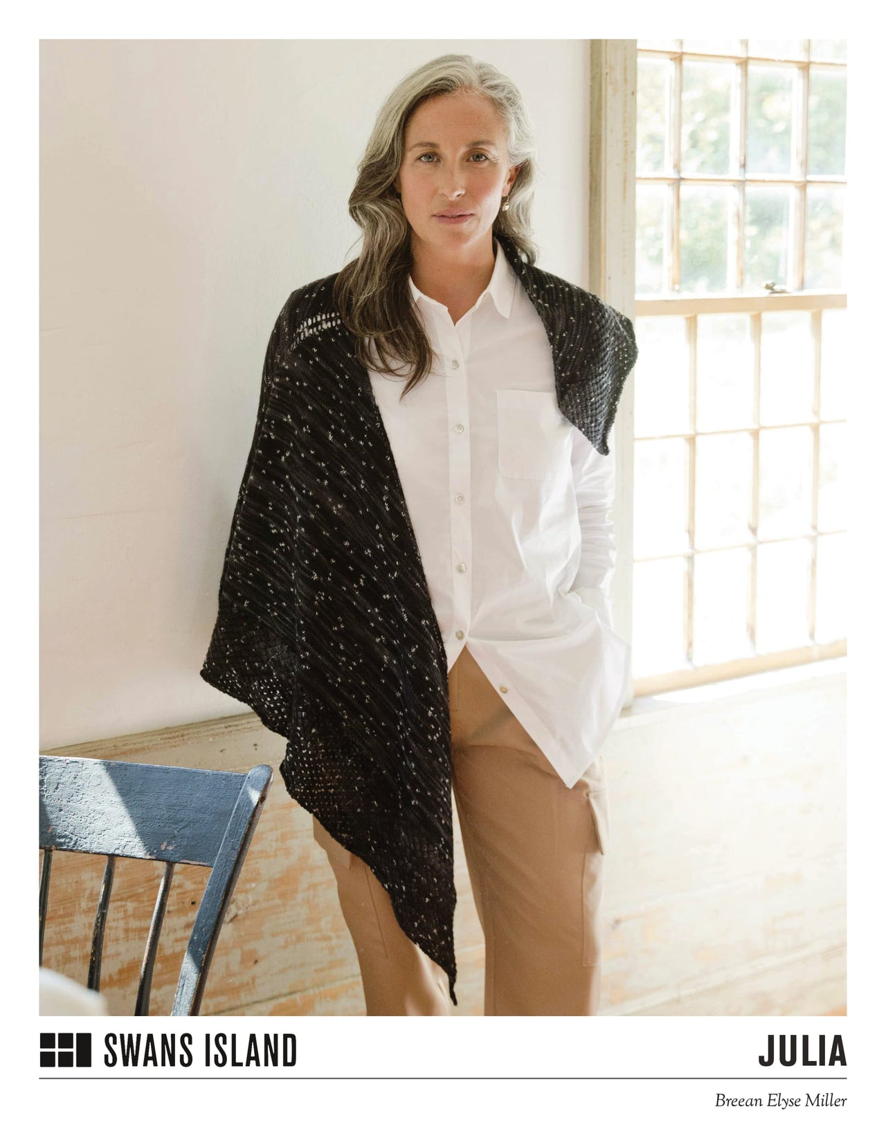 Swans Island Julia Wrap Knitting Pattern