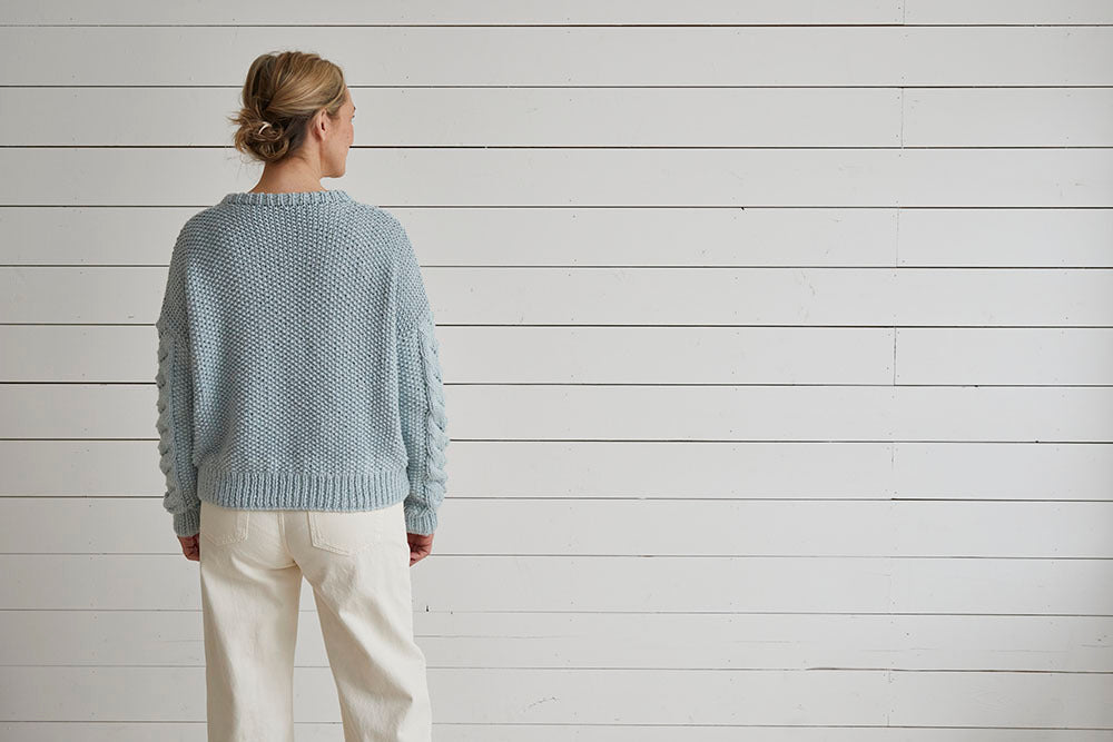 Debbie Bliss Lace With Bobble Sweater Knitting Pattern
