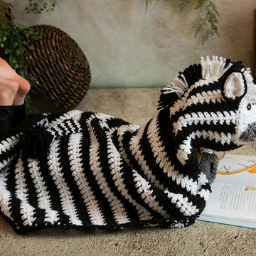 Hooded Zebra Blanket
