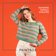 Paintbox Yarns Diamond Fairisle Sweater Knitting Pattern