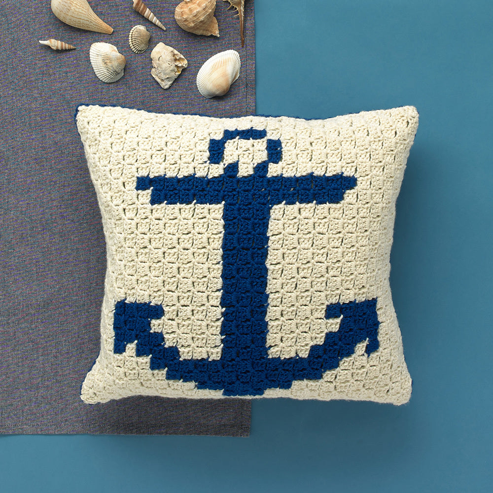 Paintbox Yarns Coastline Cushion Crochet Pattern