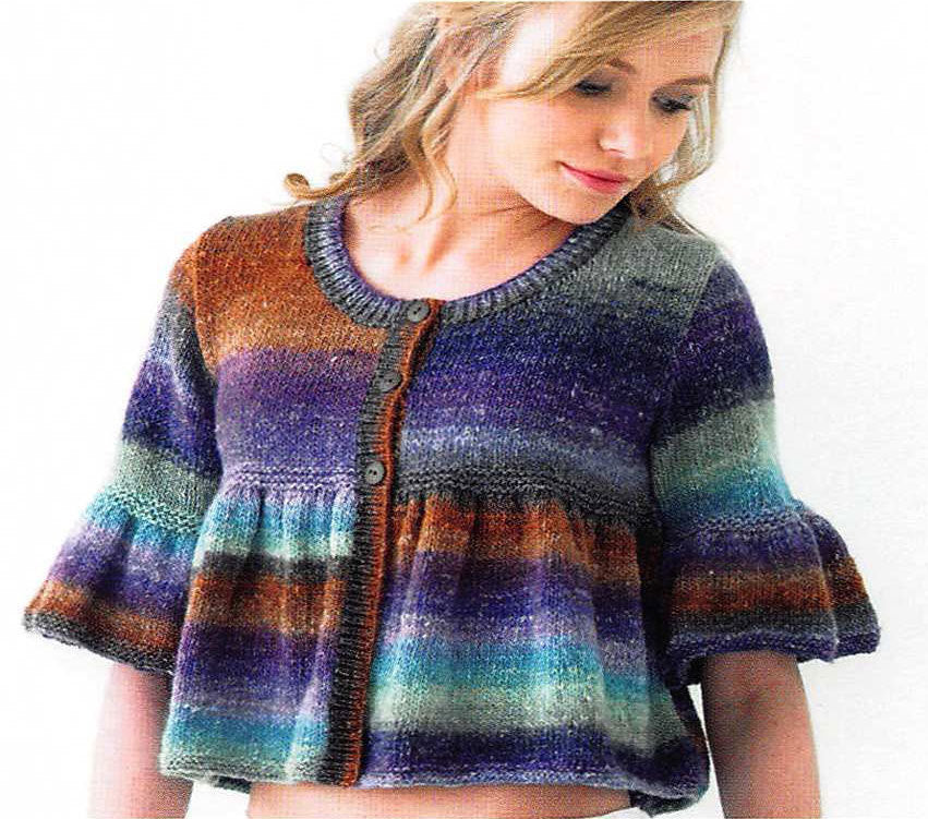 Short Sleeved Cardigan Knitting Pattern