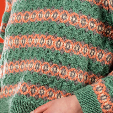 Paintbox Yarns Diamond Fairisle Sweater Knitting Pattern