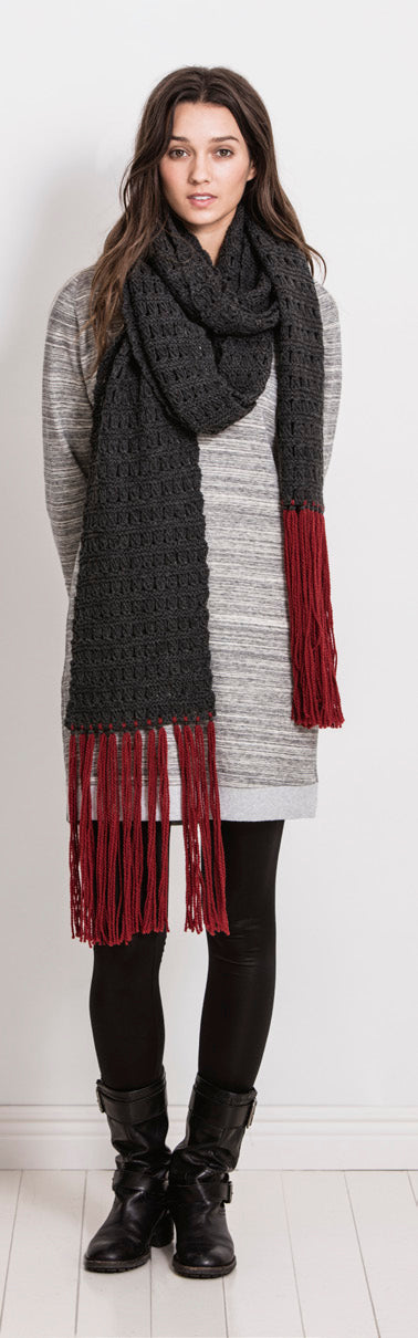 Blue Sky Fibers Silver Bay Scarf Knitting Pattern