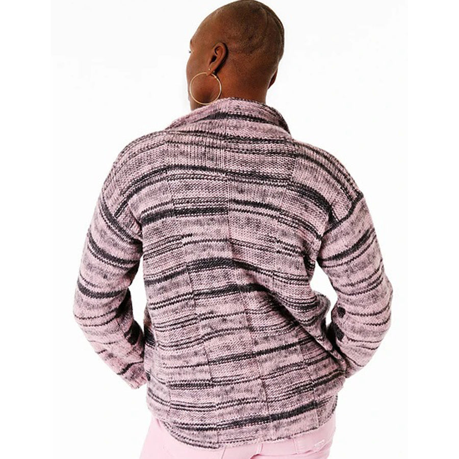 Trendsetter Yarns A Tiger - Box Stitch Overlapping Front Cardigan