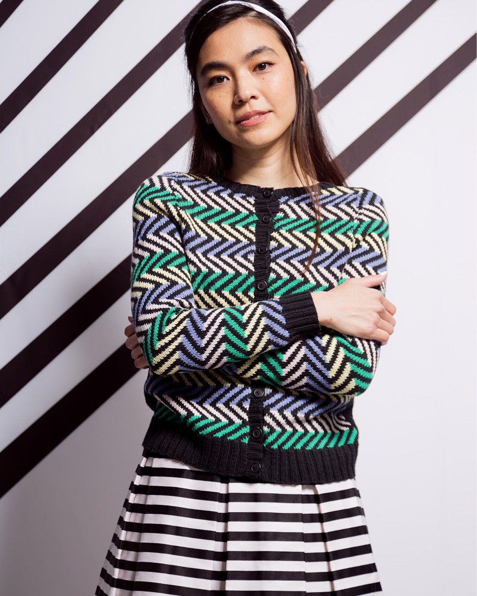 MillaMia Blaze Fair Isle Cardigan Knitting Pattern