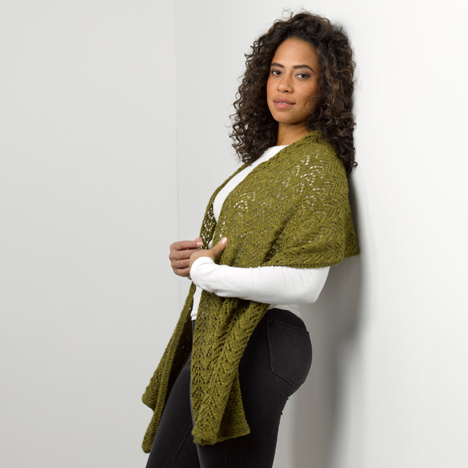 Tahki Yarns Kalispell Shawl Knitting Pattern